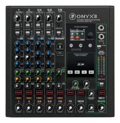 Consola Mixer Mackie Onyx 8 Grabación Multi-track