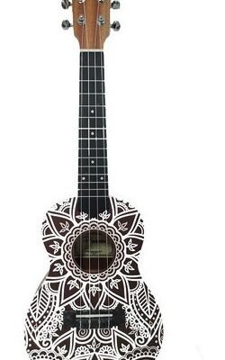 Ukelele Concierto Parquer Diseño Maui Abeto Caoba Funda Uk-23Bw