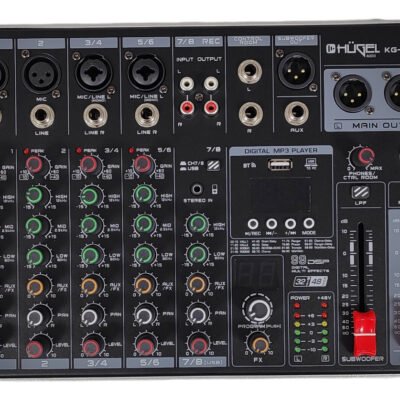 Consola Mixer Digital Hugel 8 Canales 99Dsp Fx Bt Subwoofer Kg-Qm08