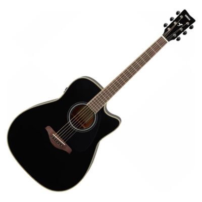 Guitarra Electroacústica Yamaha Fgx830C Bl Con Tapa Sólida Fgx830Cbl