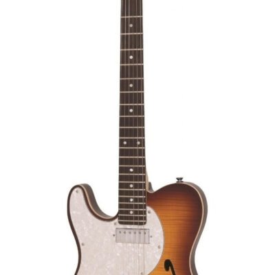 Guitarra Eléctrica Telecaster Vintage Lv72 Flame Burst Zurda Lv72Ftb