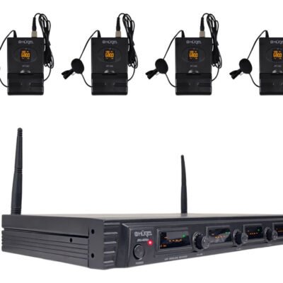 Microfono Inalambrico Corbatero Uhf Hugel X4 Jru-400 Jru-4004/Pt-10C/Lt-11A
