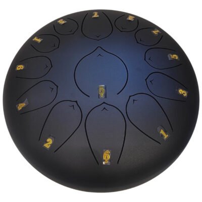Steel Tongue Drum 10 Pulgadas 13 Tonos Negro Meditacion Td10-13Black