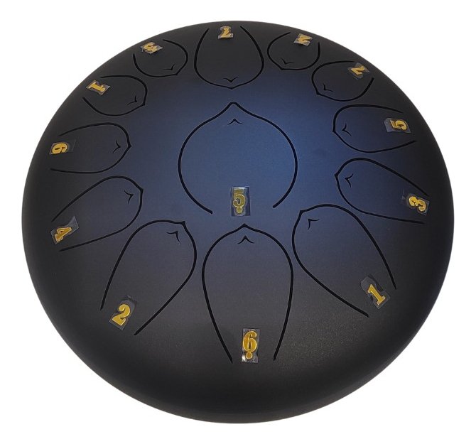 STEEL TONGUE DRUM 10 PULGADAS 13 TONOS NEGRO MEDITACION TD10-13BLACK