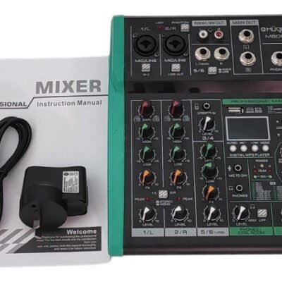 Consola Mixer Digital Hugel 6 Canales 16 Dsp Bluetooth Ctrl Mb06