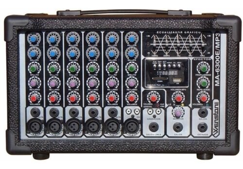 Wenstone Ma-6300e / Mp3 - Mixer / Consola Potenciada 300w