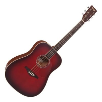 Guitarra Acústica Vintage V501 Burgundy Burst V501Bgb