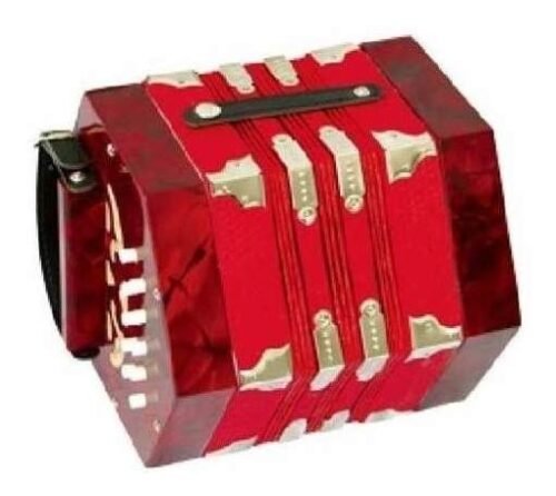 Concertina Celta Parquer Color Rojo Sj20409