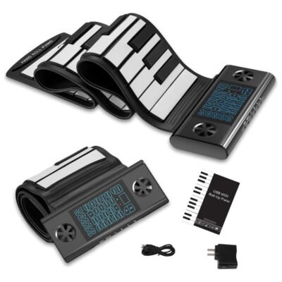 Teclado Parquer 61 Teclas Enrollable Niño Silicona Ps61B