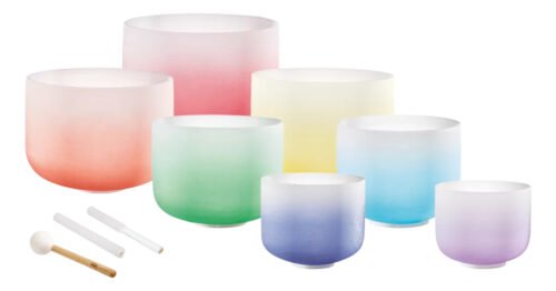 Meinl Sonic Energy Crystal Singing Bowl ColourFrosted Chakra Set