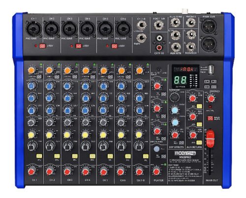Consola Mixer Moon Mx8pro 8 Canales-usb 99 Efec. Bluetooth
