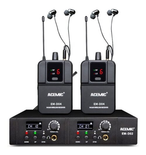 Sistema De Monitoreo Inalambrico In Ear Acemic Em-d02