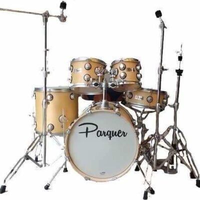 Bateria Volta Beige Parquer 5 Cuerpos C/Fierros+Pedal+Banque 10009Vl