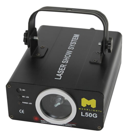 Laser Audio-rítmico Verde Dj Moon L50g 30mw Inc. Fuente