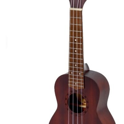 Ukelele Soprano Parquer De Madera Color Marron Con Funda Fzu-110S Cho