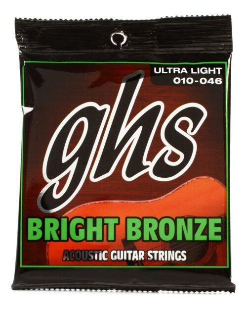 Encordado GHS para Guitarra AcusticaBRIGHT BRONZE™ - 010-046