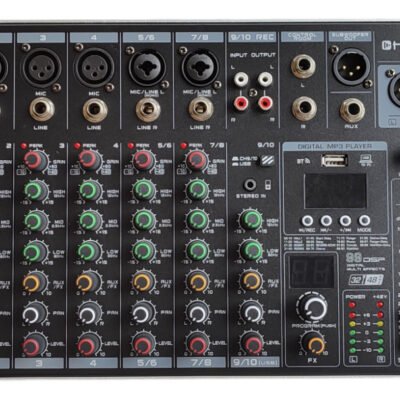 Consola Digital Mixer Hugel Kg-Qm10 10 Canales 99Dsp Kg-Qm10