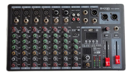 Consola Digital Mixer Hugel Kg-qm10 10 Canales 99dsp