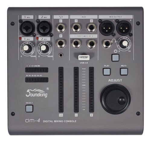 Consola Mixer Digital Soundking Dm-4 4 Canales Usb P/ iPad