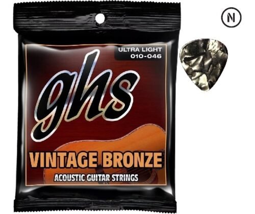 Encordado GHS para Guitarra AcusticaVINTAGE BRONZE™ - 010-046