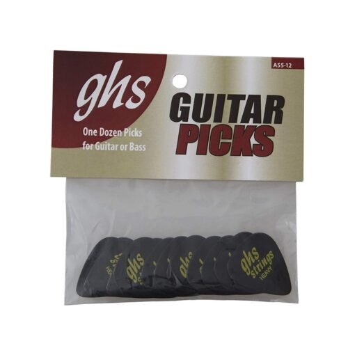 Encordado GHS Puas heavy negras standard G-Style x 12 unidades