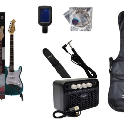 Combo Guitarra Electrica Parquer Strato Roja Amplificador 5W Combost100Ce