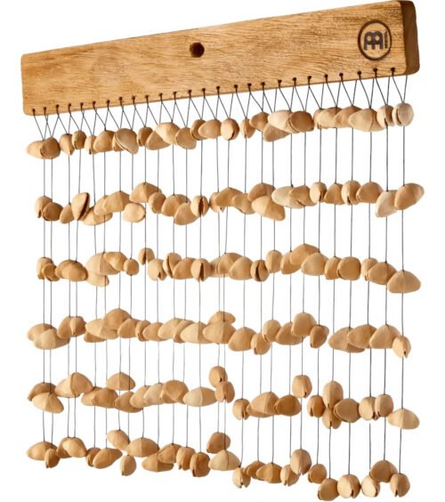 Kenari Chime -  Cáscaras de nuez de semilla de Kenari - Pieza sólida de caoba