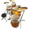 Batería 5 Cuerpos Wotan Con Fierros Platos Pedal Y Banqueta - Imagen 2