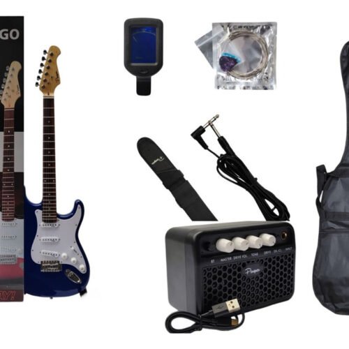 Combo Guitarra Electrica Parquer Strato Roja Amplificador 5w COMBOST100BLU