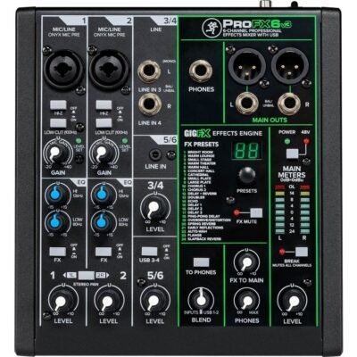 Consola Mixer Mackie Profx6V3 Efectos 2051299-07