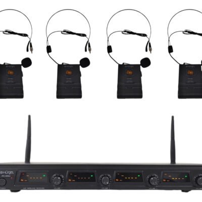 Microfono Inalambrico Uhf Hugel Vincha X4 Jru-400 Jru-4004/Pt-10C/Ht-11A