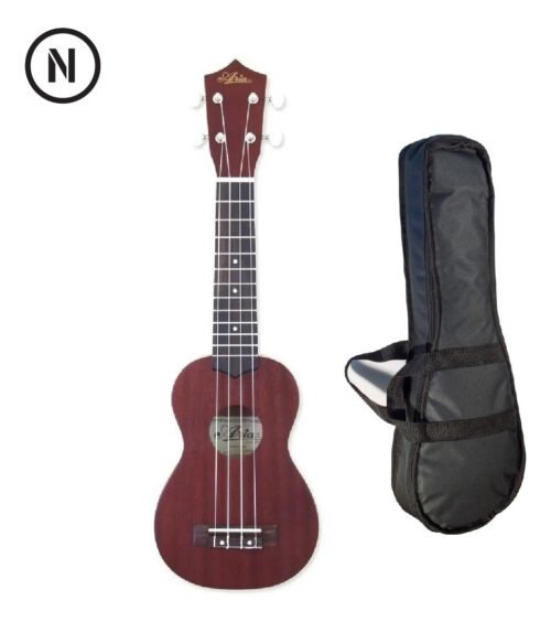 Ukelele Soprano Aria Cuerdas Aquila Caoba C/ Funda Acolchada