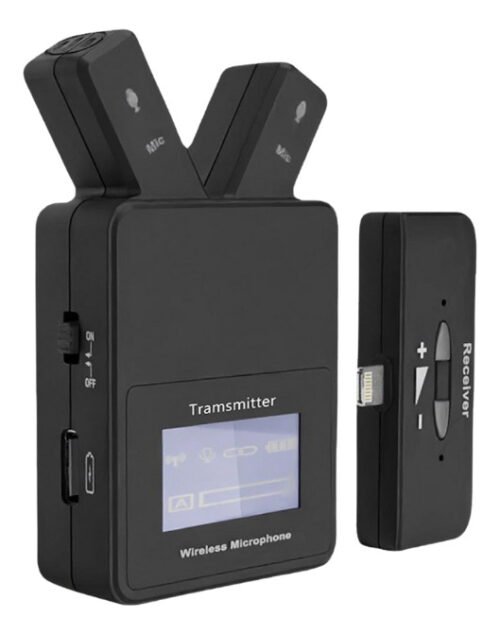 Kit Micrófono Cardiode Corbatero Inalámbrico Hügel