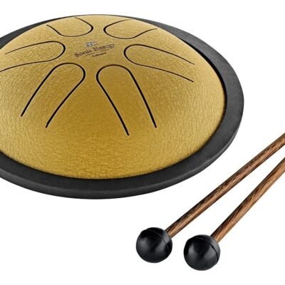 Miniature Size Steel Tongue Drum (6”) Afinación: B4, C # 5, D # 5, F # 5, G # 5, B5 +  Bolsa Para Transporte Mstd3G