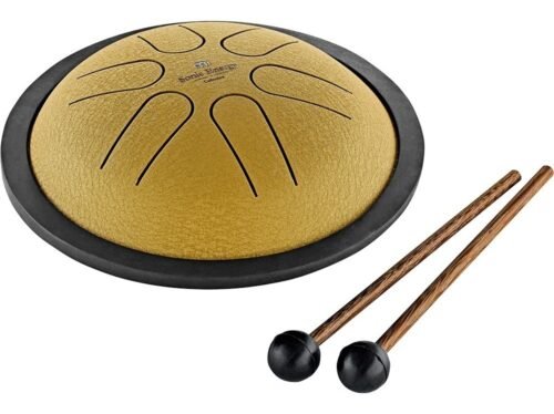 Miniature size Steel Tongue Drum (6”) Afinación: B4, C # 5, D # 5, F # 5, G # 5, B5 +  Bolsa para transporte
