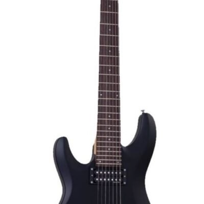 Guitarra Eléctrica Schecter C-7 Deluxe 7 Cuerdas Black Zurda 439