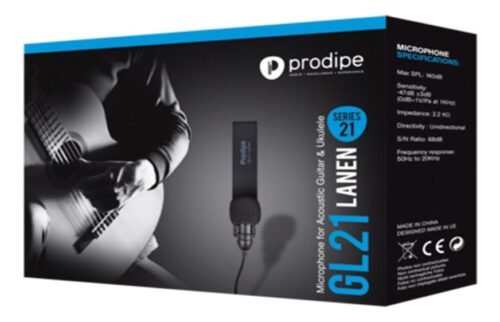 Microfono Guitarra Y Ukelele Condenser Prodipe Gl 21