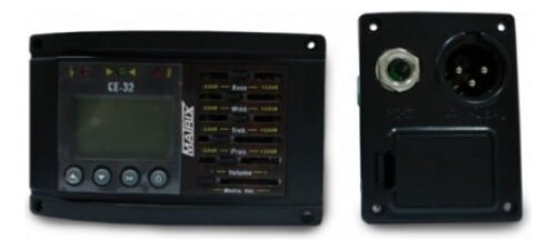 Equalizador GE32 4 bandas para Acustica c/afinador y metronomo MATRIX