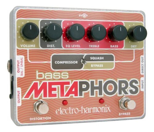 Pedal Exo BASS METAPHORS Preamp/EQ/Distor/Compress/DI Multi-Effect Electro Harmonix