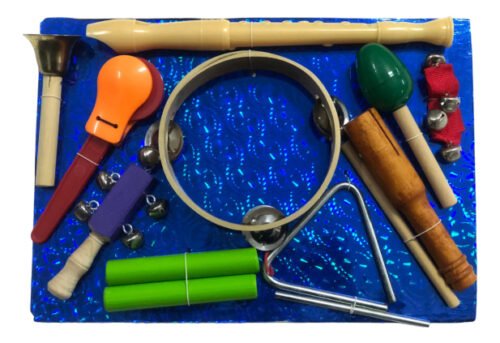 Set de percusion para niños valija 10 instrumentos LBP