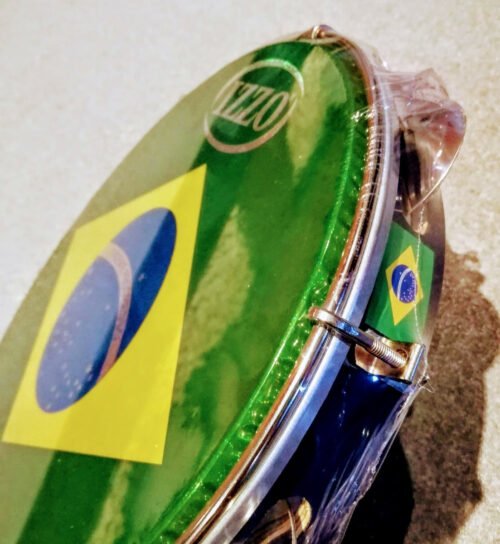 Pandeiro 10  Madera, Parche Holografico Brasil (3400) Izzo - Imagen 3