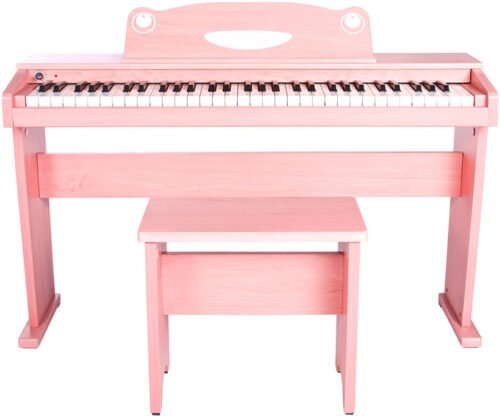 PIANO ELECTRICO ARTESIA NIÑOS 61 NOTAS COLOR ROSA