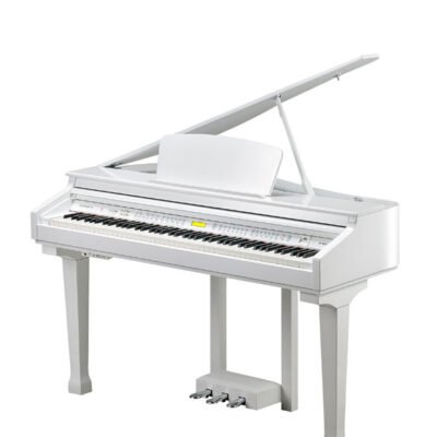 Grand Piano Kurzweil Digital 88 Notas-200 Sonidos-Bluetooth-Banqueta-Color Blanco Kag100Whp