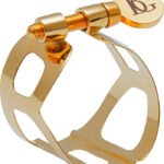 Abrazadera Bg Tradition Para Saxo Alto Enchapado Oro 24K-+ Cubre Boquilla L11