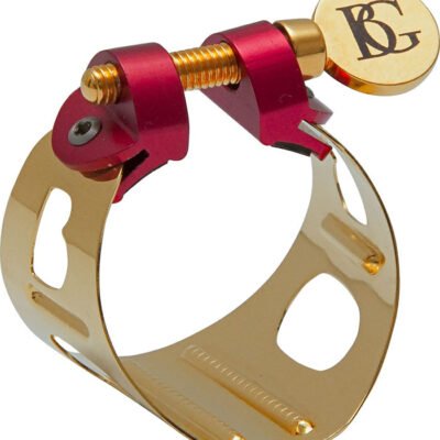 Abrazadera Bg Duo Saxo Alto-Clarinete Enchapado Oro 24K-+ Cubre Boquilla Ld1