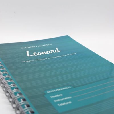 Cuaderno Pentagramado Leonard 50 Hojas - Espiralado Lnd50