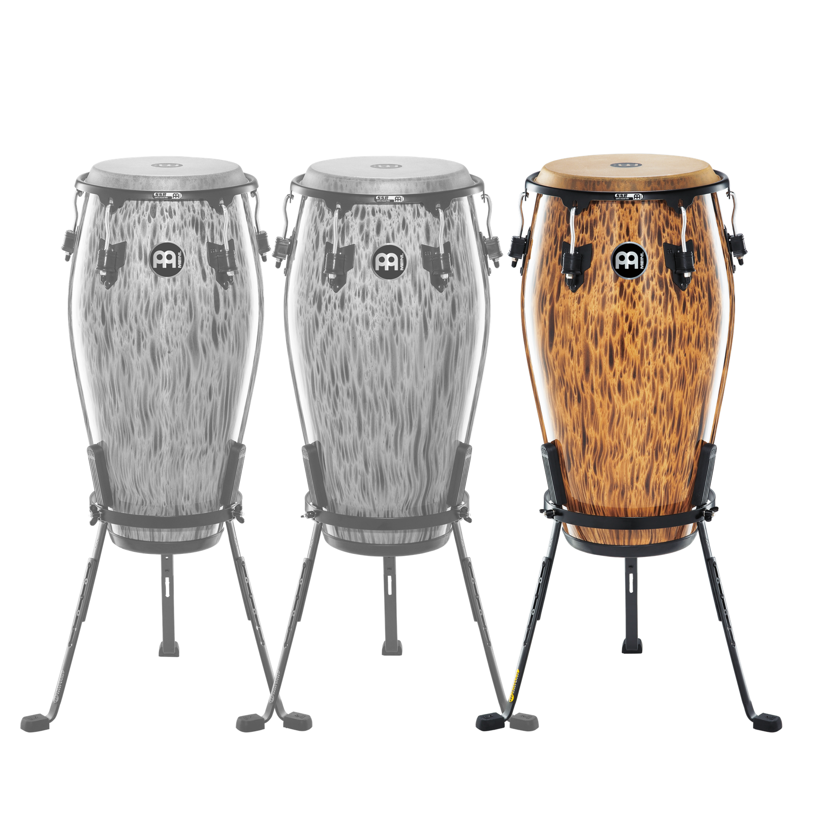 TUMBA 12 1/2" MARATHON DESIGNER SERIES CON SOPORTE COLOR LEOPARD BURL MEINL MCC1212LB MCC1212LB