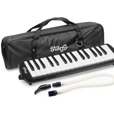 Melodica Stagg 32 Notas Con Estuche-Color Negro Melosta32Bk