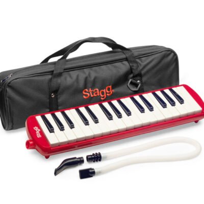 Melodica Stagg 32 Notas Con Estuche-Color Rojo Melosta32Rd