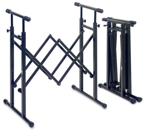 SOPORTE STAGG PARA MIXER-TECLADO-ESTILO ACORDEON-CAPACIDAD 60KG